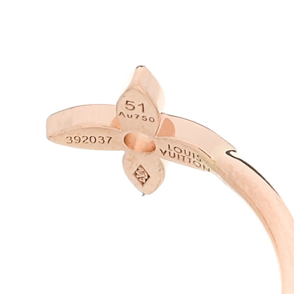 Louis Vuitton 18K Yellow Pink White Gold Diamond Idylle Blossom Ring 3 Set 51 5.75 5 of 6