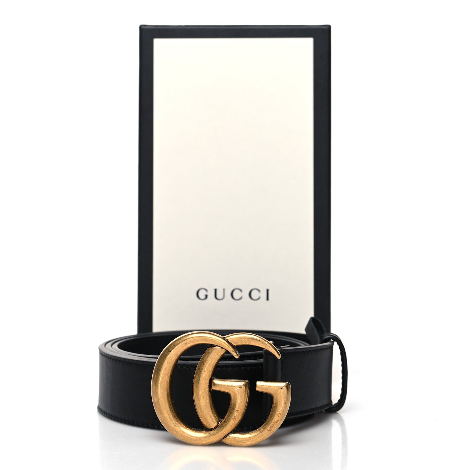 Gucci Calfskin Double G 30mm Belt 90 36 Black 6 of 6