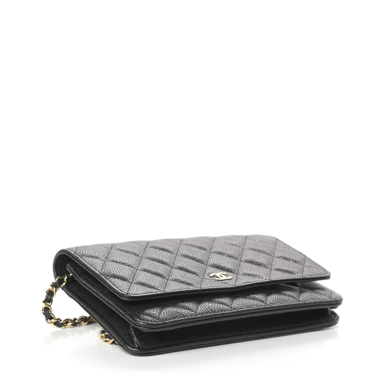 Chanel Caviar Quilted Wallet On Chain WOC Black 4 of 10