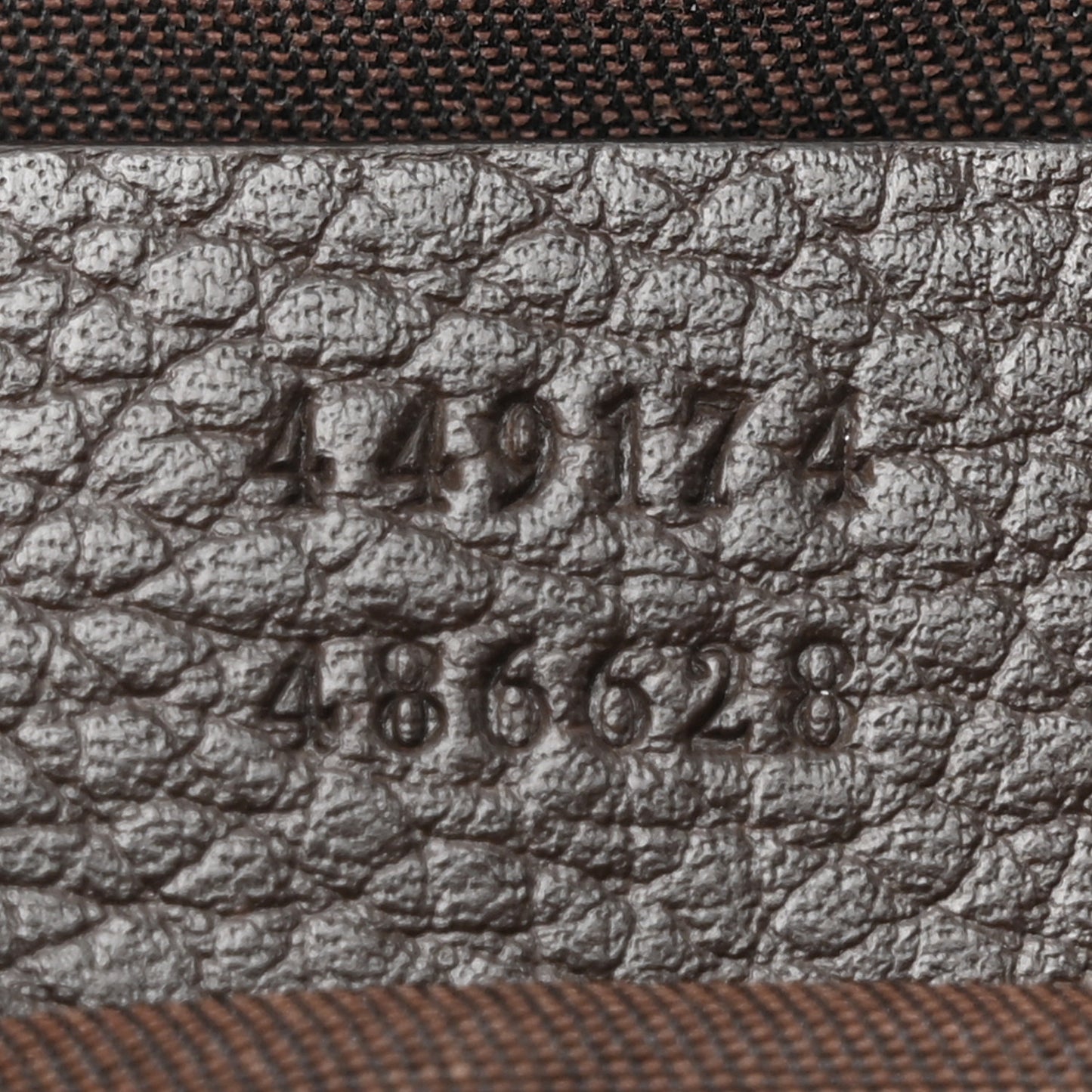 Monogram Dollar Calfskin Belt Bag Beige Ebony Testa di Moro Marrone Scuro