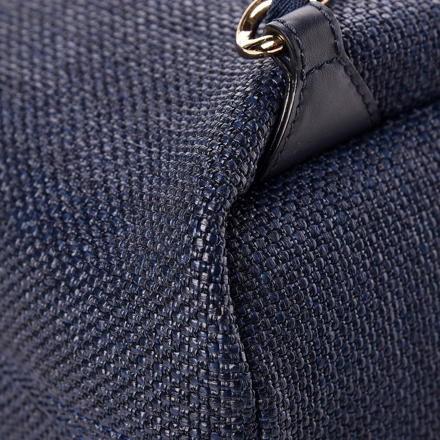 Chanel Woven Straw Medium Deauville Backpack Blue 12 of 14