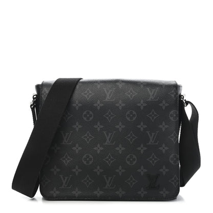 Louis Vuitton Monogram Eclipse District PM Black 1 of 10