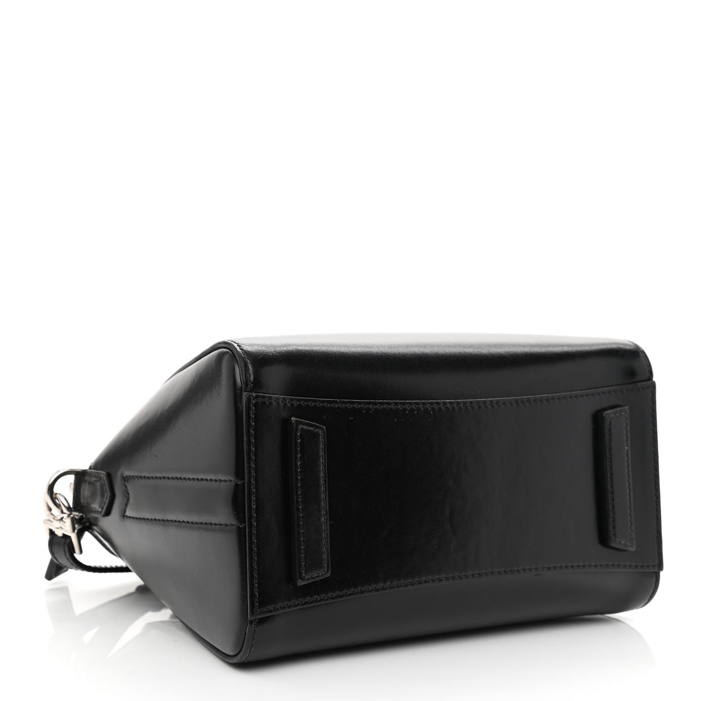 Shiny Lord Calfskin Mini Antigona Black