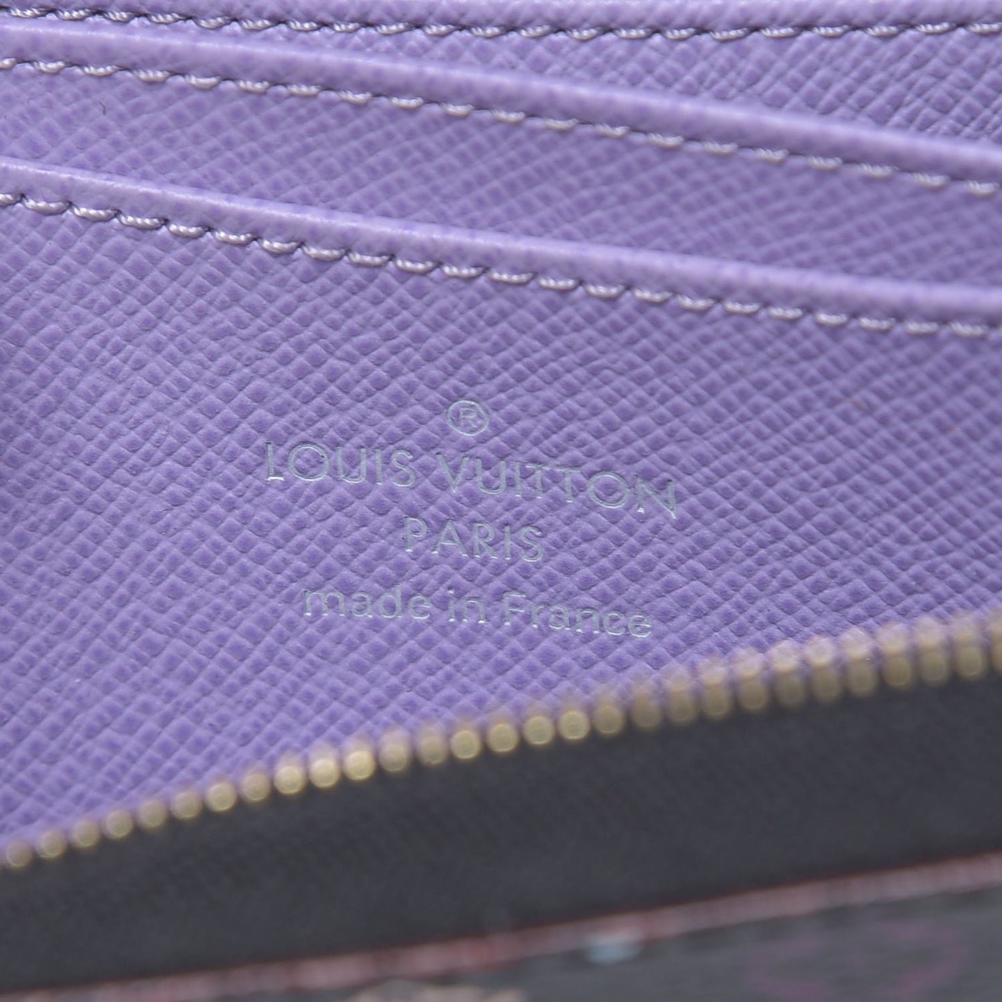 Monogram Multicolor Zippy Coin Purse Black Violet