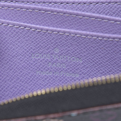 Louis Vuitton Monogram Multicolor Zippy Coin Purse Black Violet 6 of 7