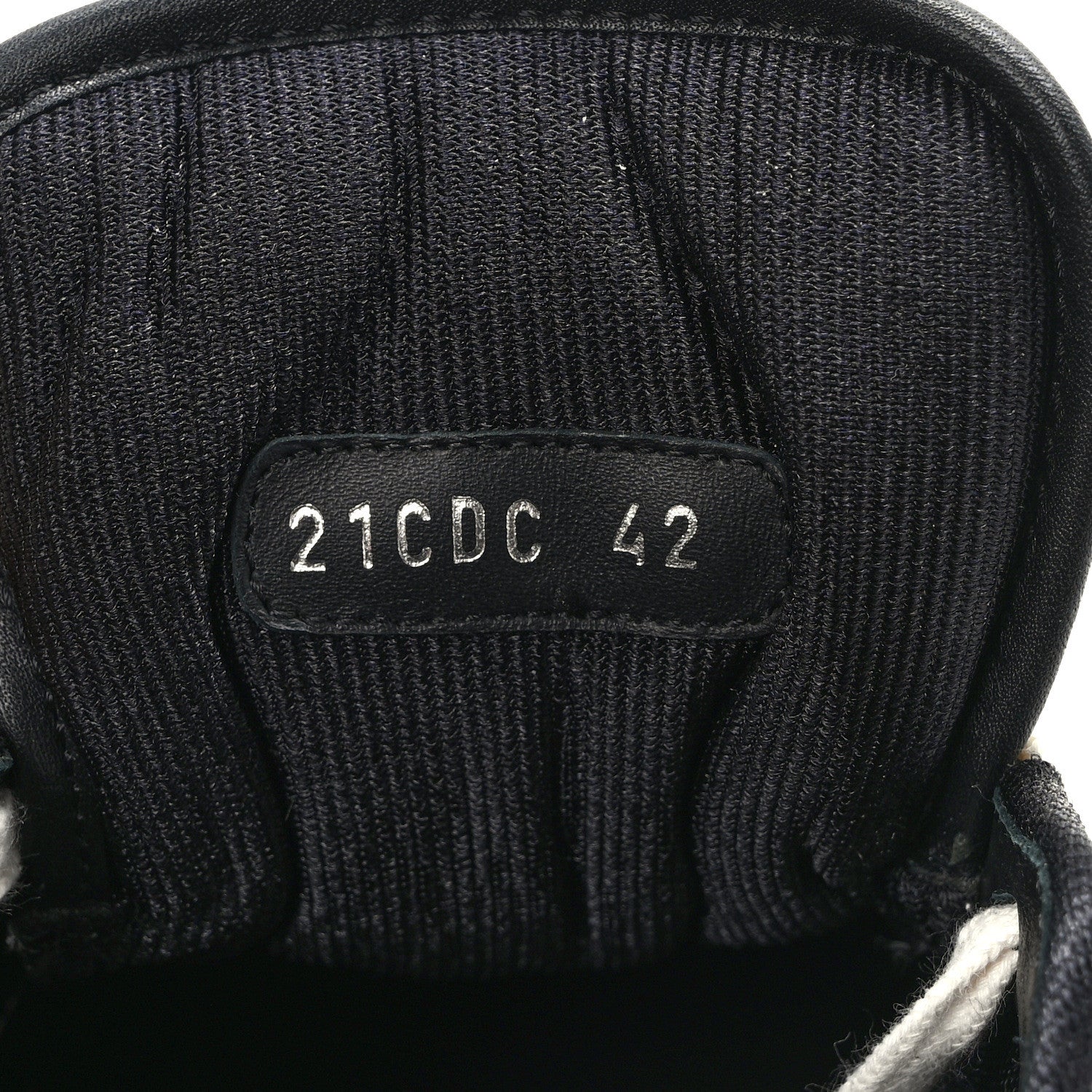 Christian Dior Smooth Calfskin Jacquard Oblique Mens B27 Low Top Sneakers 42 Black Blue 7 of 8