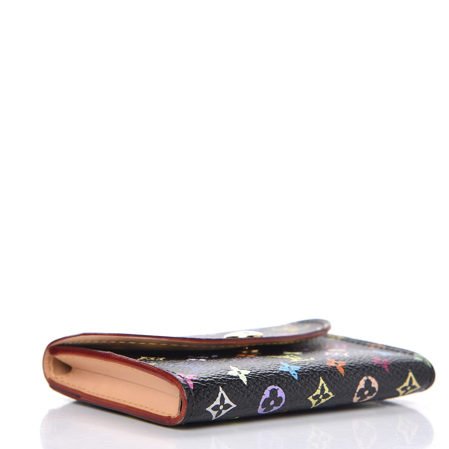 Louis Vuitton Monogram Multicolor Business Card Holder Black 4 of 9