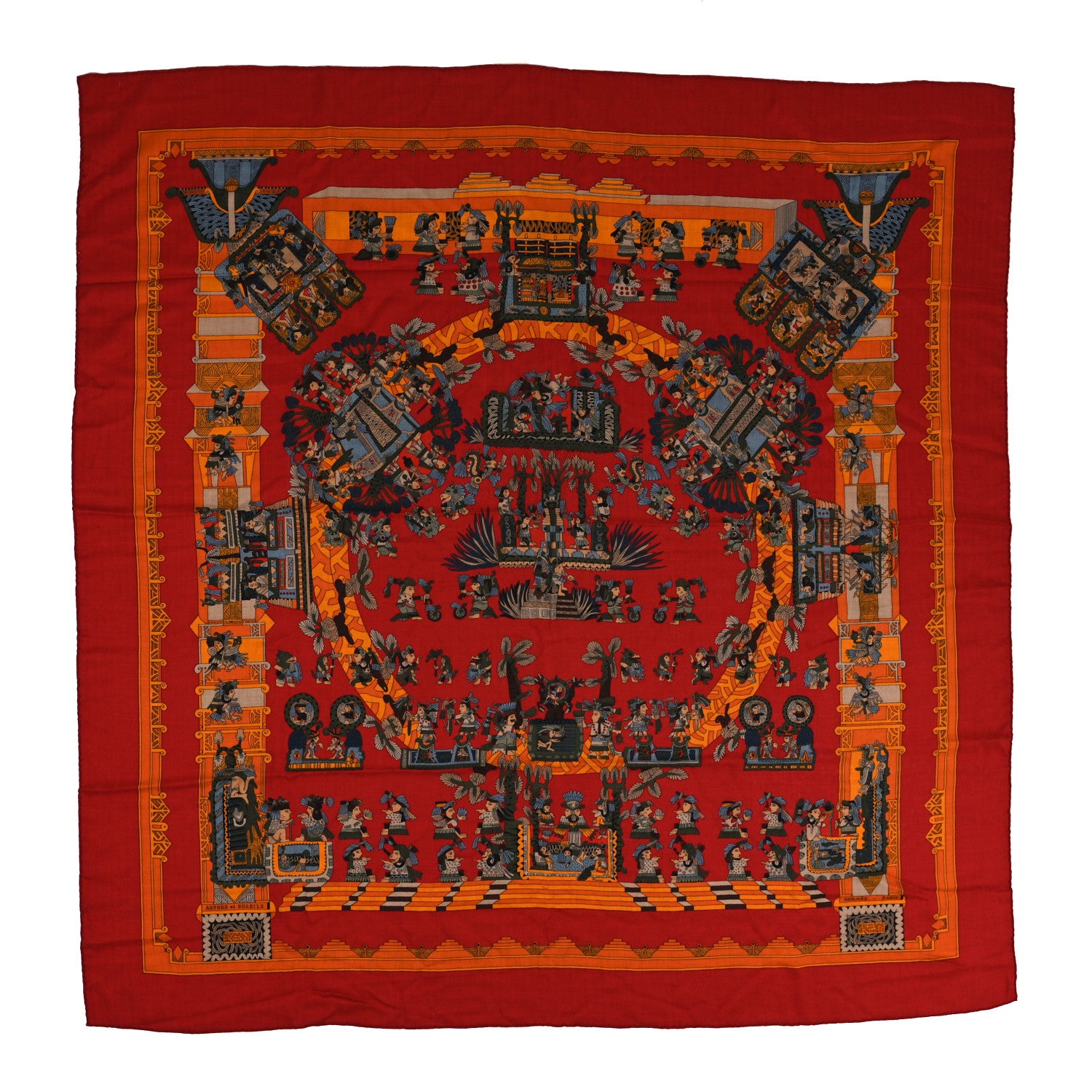 Hermes Silk Astres et Soleils Scarf 90 1 of 4