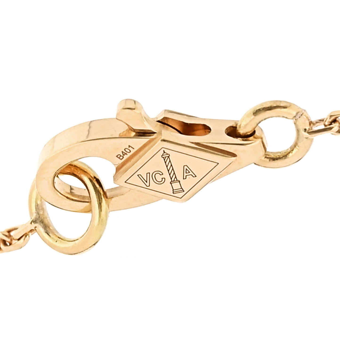 18K Yellow Gold Mother of Pearl Sweet Alhambra Bracelet