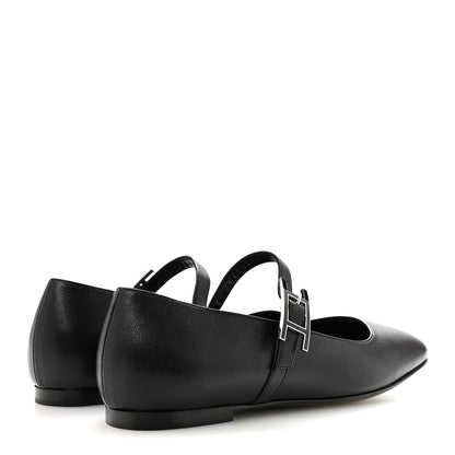 Hermes Goatskin Jane Ballet Flats 35.5 Black 5 of 10