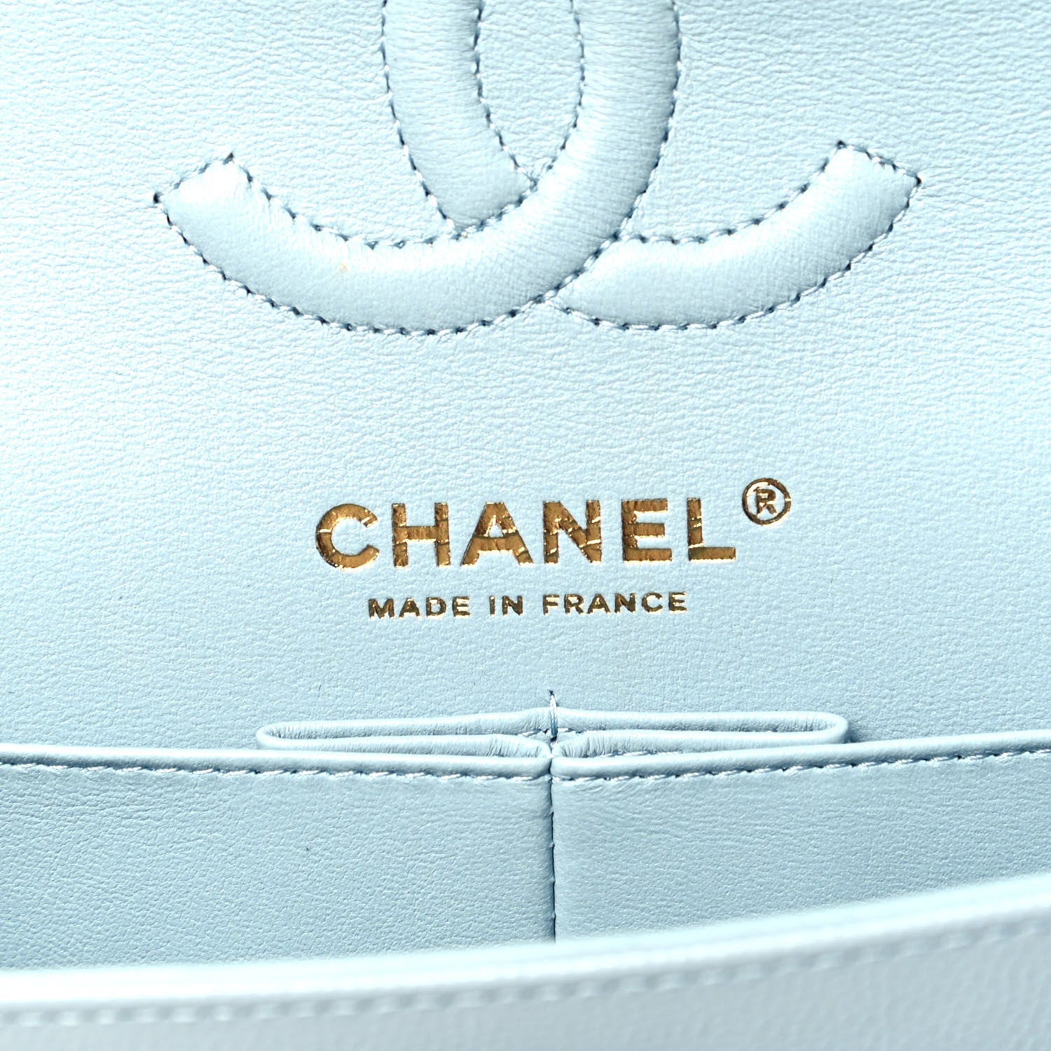 Chanel Caviar Quilted Small Double Flap Light Blue 6 of 9