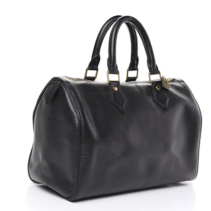 Louis Vuitton Epi Speedy 30 Black 2 of 12
