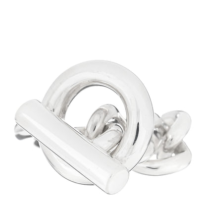 Hermes Sterling Silver GM Croisette Ring 52 6 1 of 5