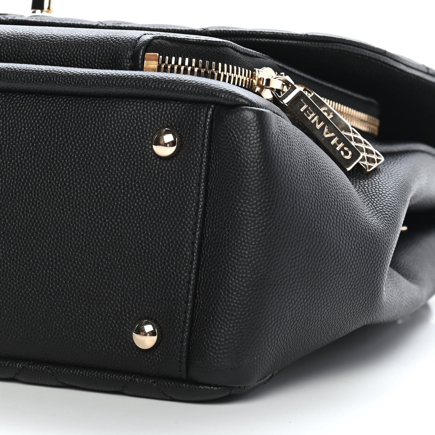 Caviar Quilted Large Business Affinity Flap Black