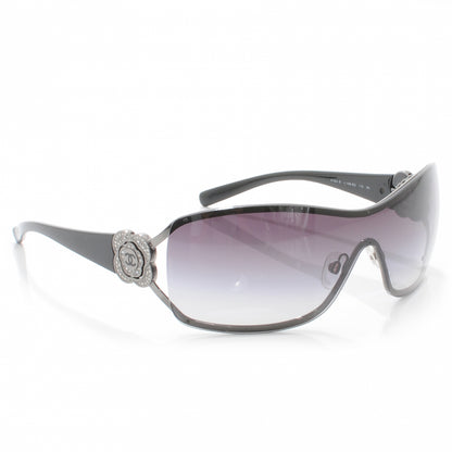 Chanel Crystal Camelia CC Sunglasses 4164 B 1 of 7
