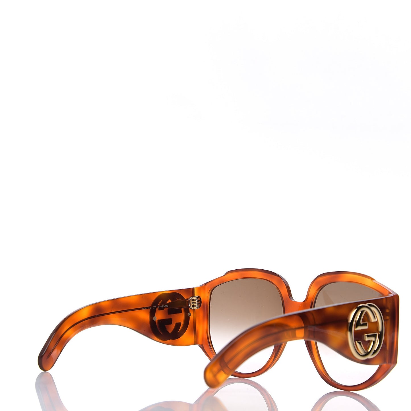 Acetate Oversized Interlocking GGG0151S Sunglasses Tortoise