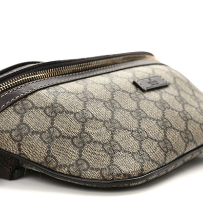 Gucci GG Supreme Monogram Belt Bag Dark Brown 8 of 9