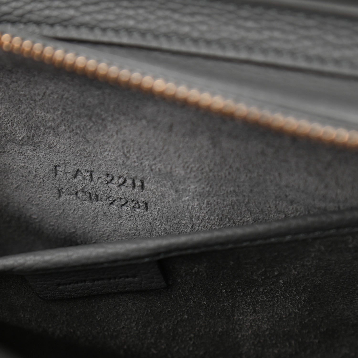 Celine Drummed Calfskin Nano Luggage Kohl 7 of 11