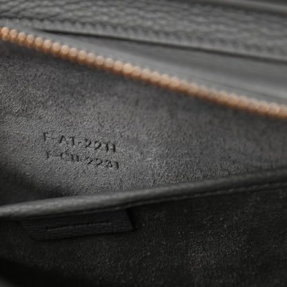 Celine Drummed Calfskin Nano Luggage Kohl 7 of 11
