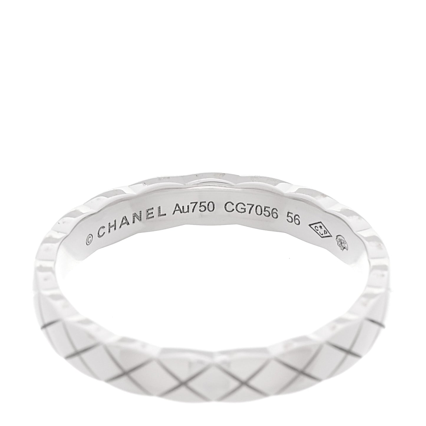 18K White Gold Mini Coco Crush Ring 56 7.5