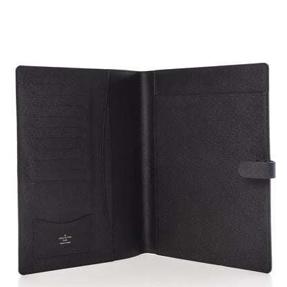 Louis Vuitton Taiga Cover Bloc A4 Agenda Black 5 of 9