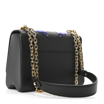 Louis Vuitton Epi Sequin Bird Twist Shoulder Bag MM Black 4 of 10