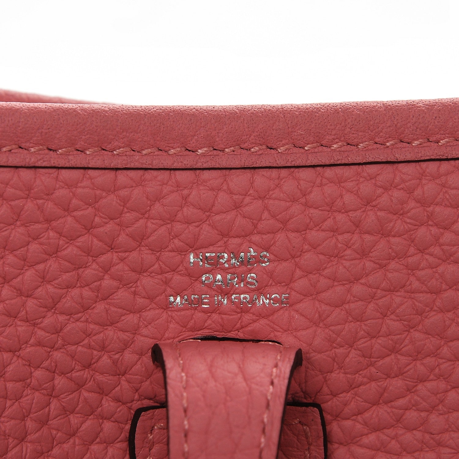 Hermes Taurillon Clemence Amazone Evelyne TPM Rose Azalee Rouge Pivoine 6 of 8
