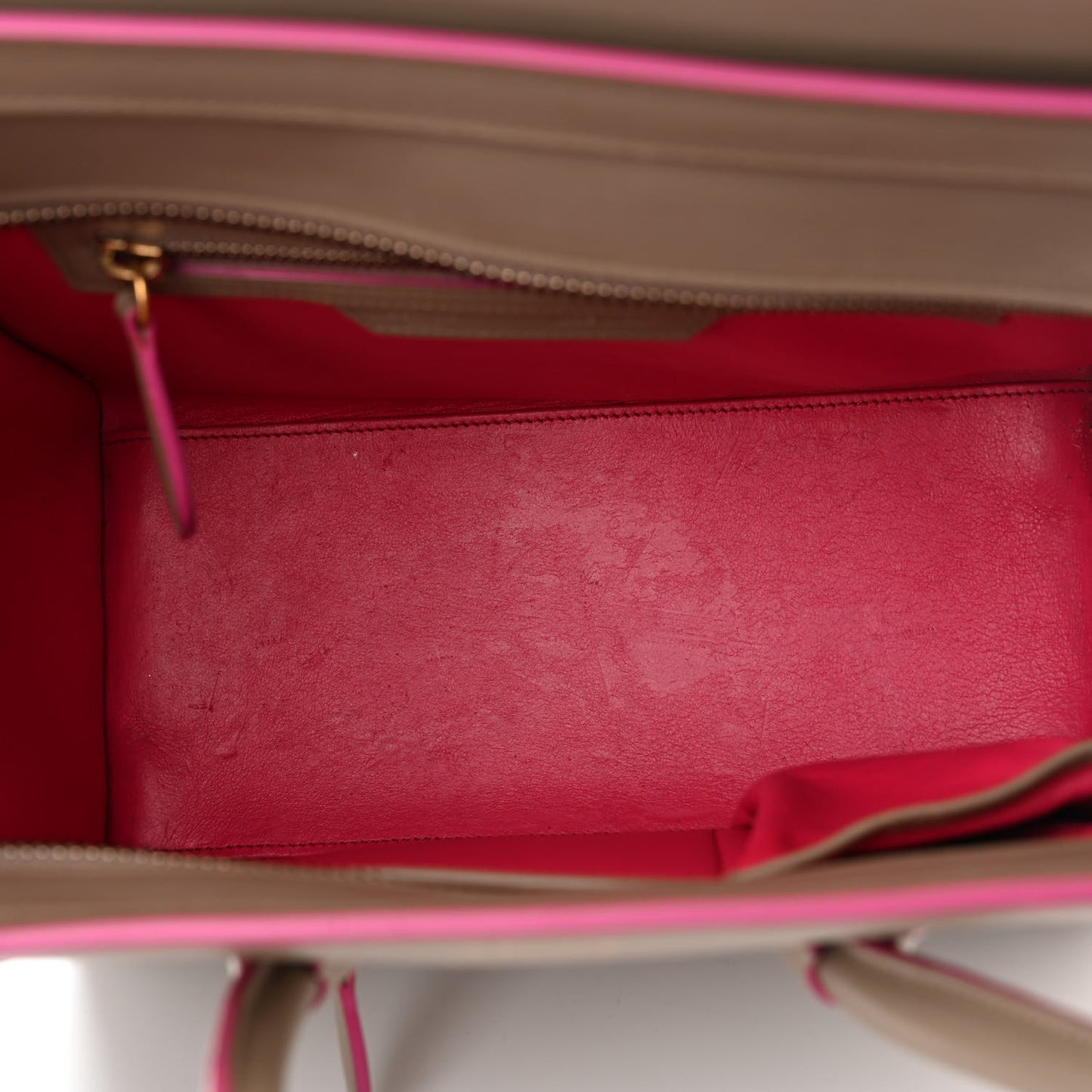 Palmelato Calfskin Micro Luggage Beige