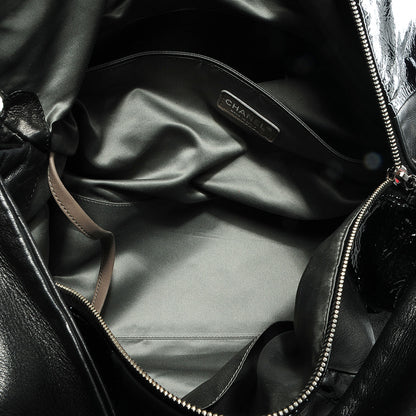 Chanel Patent Patchwork Brooklyn Hobo Black 5 of 7