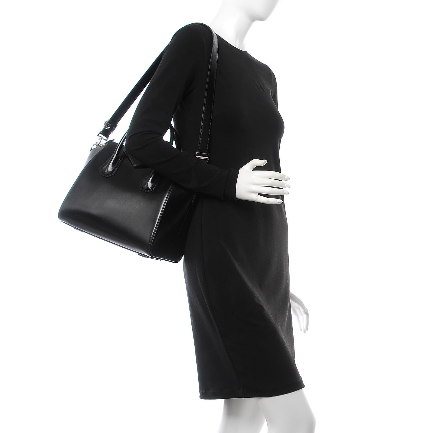 Givenchy Shiny Lord Calfskin Small Antigona Black 2 of 8