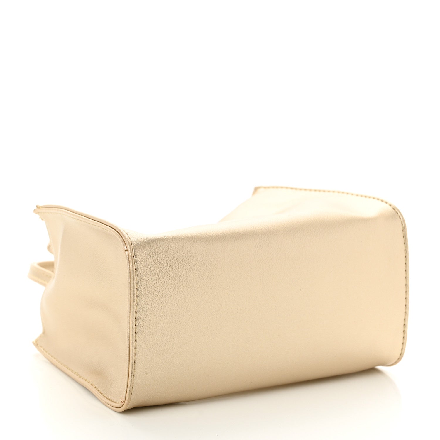 Telfar Metallic Vegan Leather Small Shopping Bag Gold 4 of 10