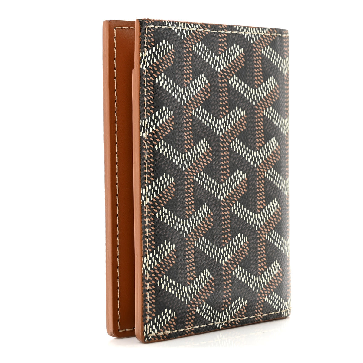 Goyard Goyardine Saint Marc Folding Card Case Black Gold 3 of 10