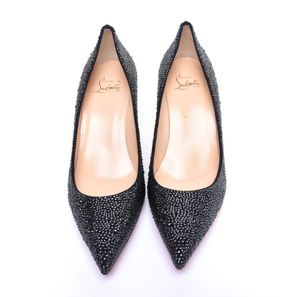 Christian Louboutin Suede Strass Kate 70 Pumps 38.5 Anthracite 7 of 12
