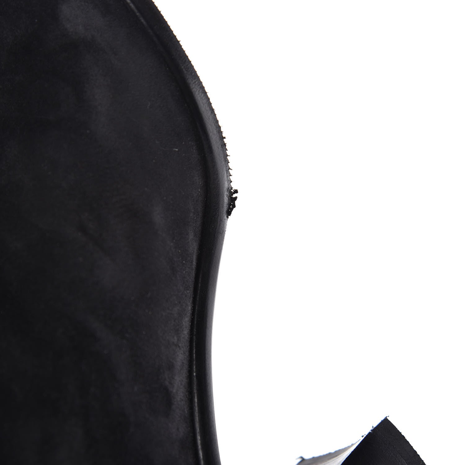 Chanel Suede Calfskin CC Over The Knee Boots 39 Black 9 of 10