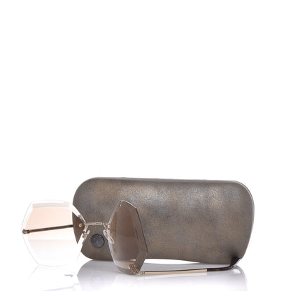 Chanel Round Sunglasses 71181 Gold Brown 9 of 9