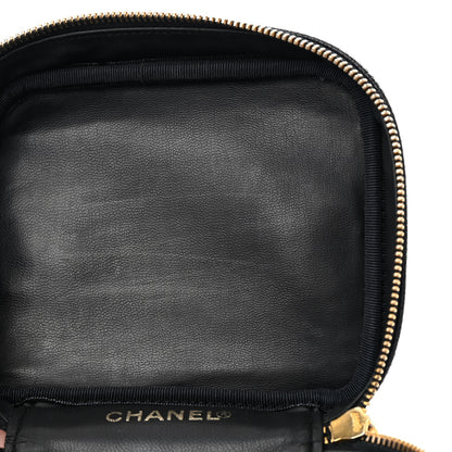 Chanel Caviar Vanity Cosmetic Case Black 9 of 11