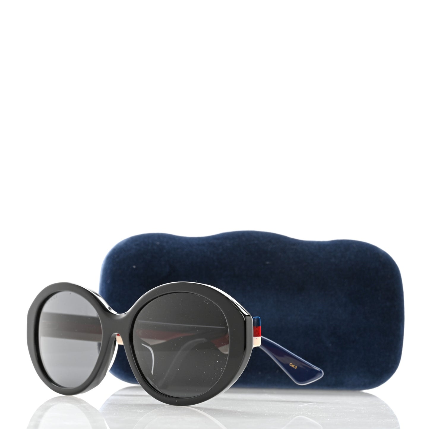Round Web Sunglasses GG0279SA Black