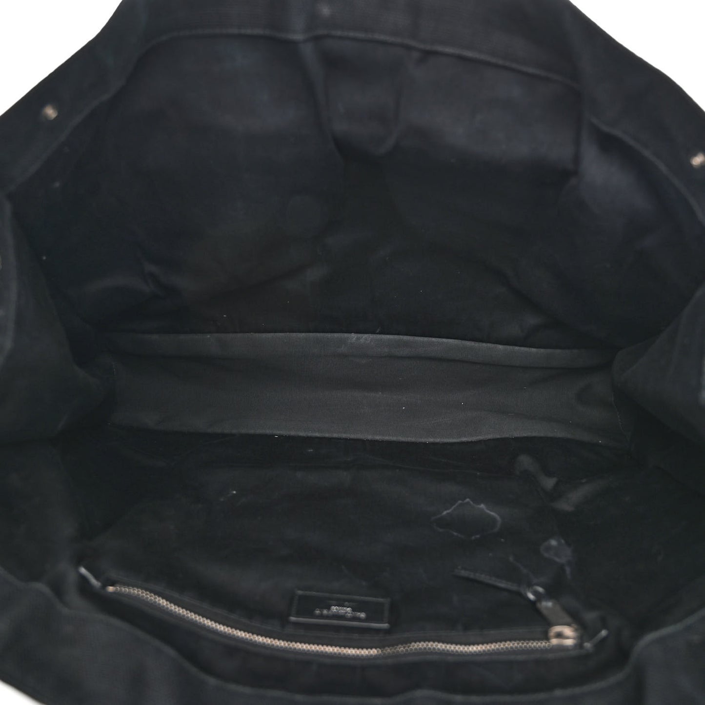 Raffia Linen Calfskin Rive Gauche Tote Black