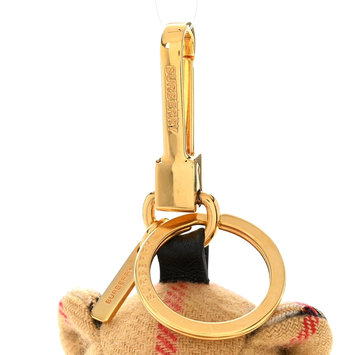Cashmere House Check Thomas Bear Bag Charm Antique Yellow