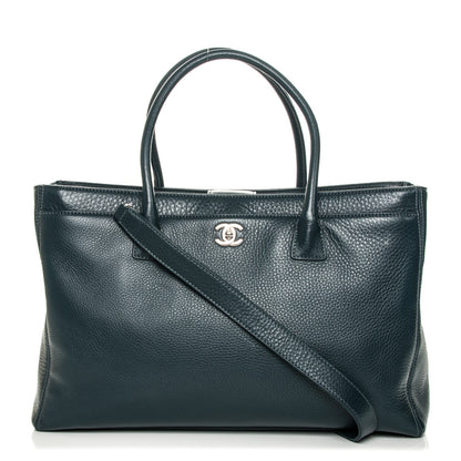 Chanel Deerskin Cerf Executive Shopper Tote Dark Blue 1 of 16