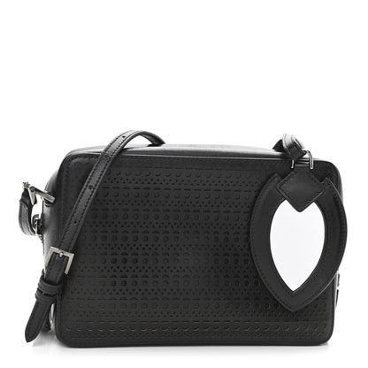 Alaia Calfskin Laser Cut Camera Bag Black 1 of 9