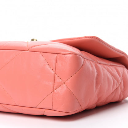 Chanel Goatskin Quilted Medium 19 Flap Pink 7 of 11