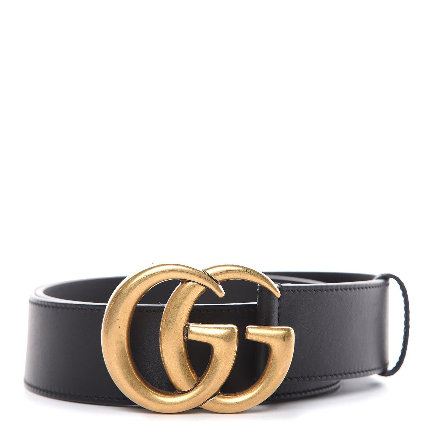 Gucci Calfskin Double G 40mm Belt 80 32 Black 1 of 5