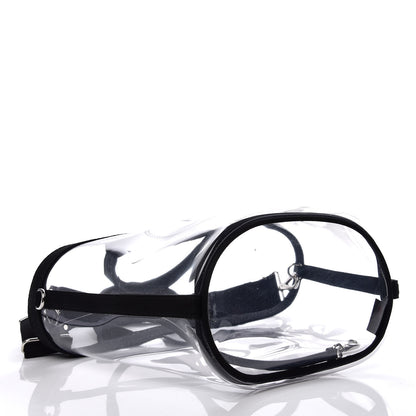 Prada Plexiglass Canapa Small Shopper Tote Black 5 of 8