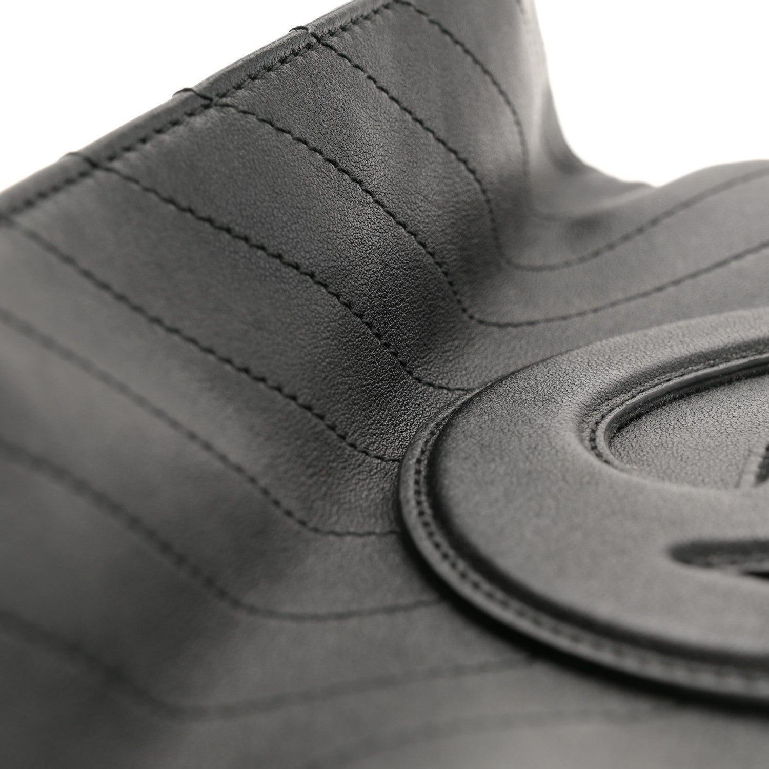 Gucci Sakai Be Green Calfskin Diagonal Stitched Small Blondie Tote Black 14 of 14