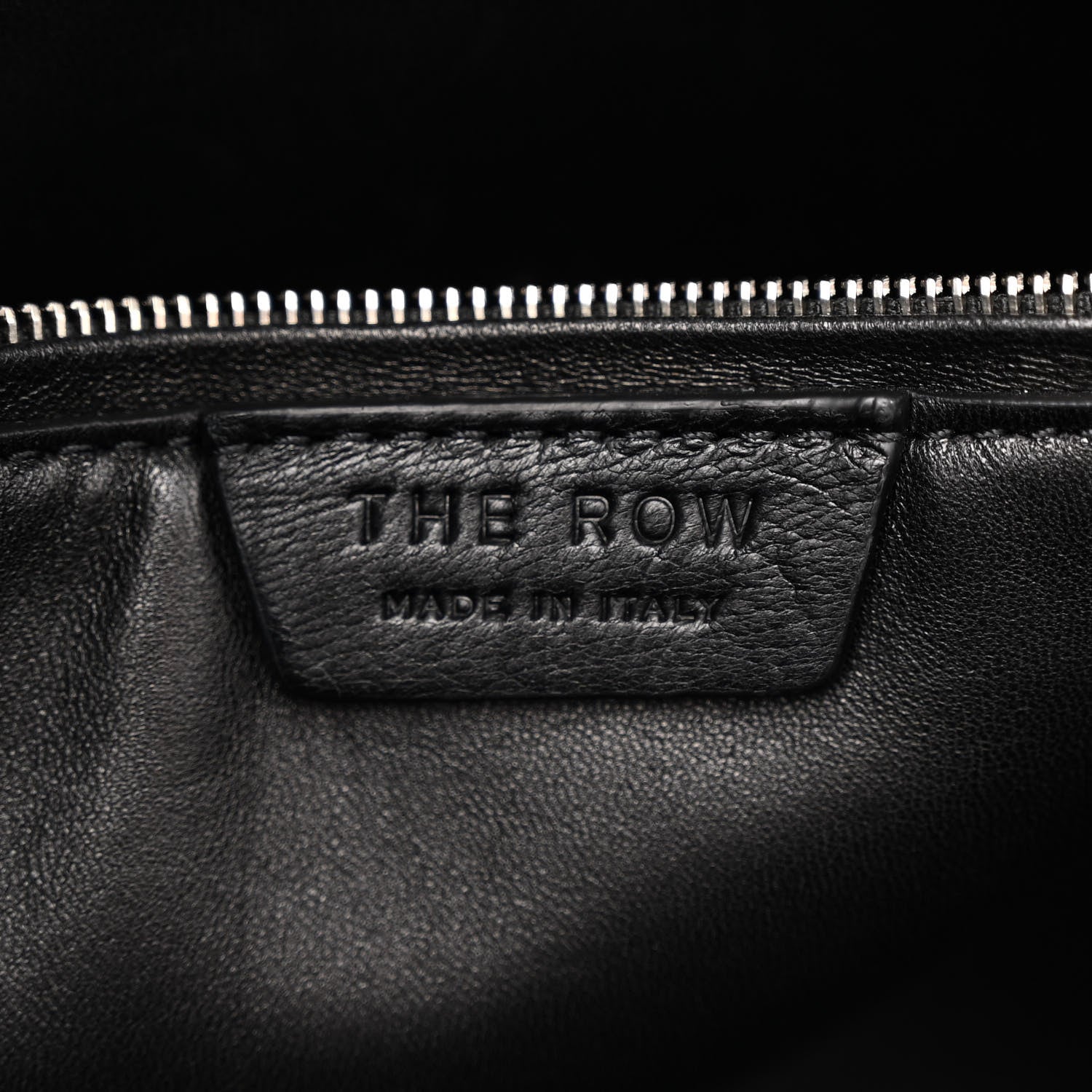 The Row Polished Saddle Calfskin Medium N/S Park Belt Bag Black 6 of 10