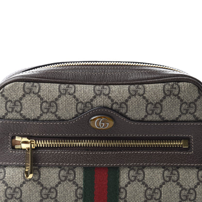 Gucci GG Supreme Monogram Web Small Ophidia Belt Bag 85 34 Dark Brown 10 of 10