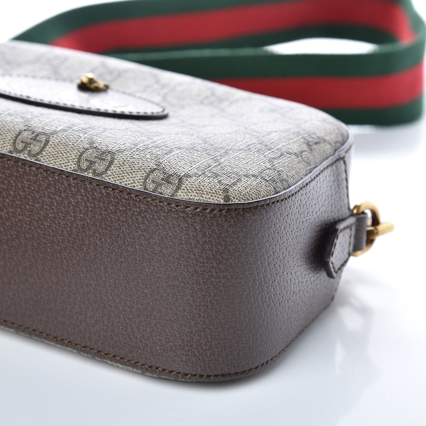 GG Supreme Monogram Web Neo Vintage Shoulder Bag Beige New Acero Crop