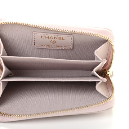 Chanel Lambskin Quilted 19 Zip Around Coin Purse Wallet Light Purple 5 of 8