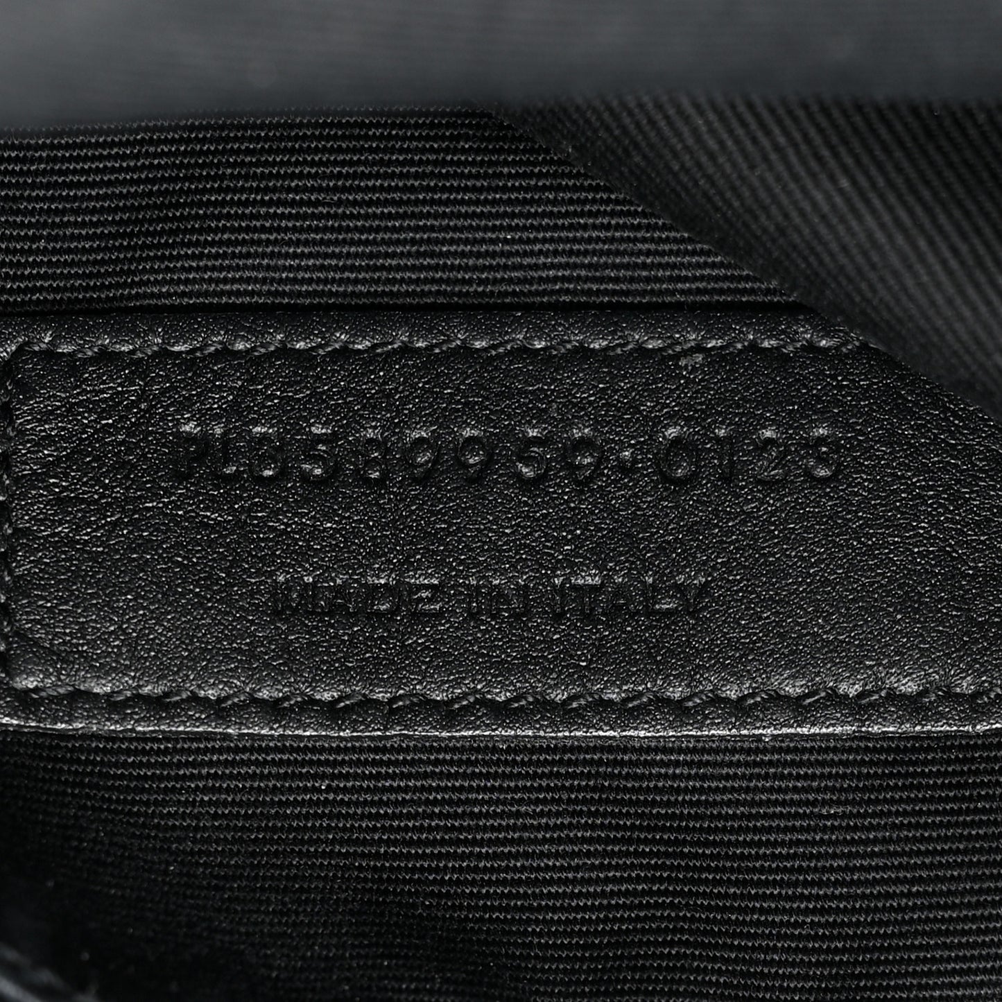 Grain De Poudre Monogram Belt Bag Black
